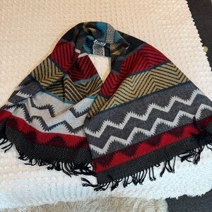 Multicolor Wool Scarf Large